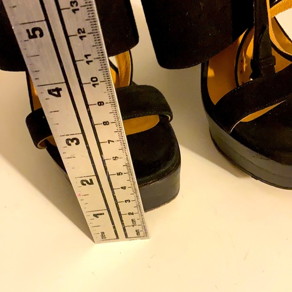 Hermès Ladies Suede Sandals 37 black EV287 - Picture 6 of 9